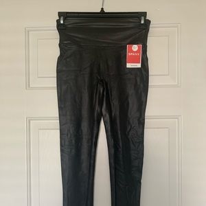 Spanx Faux Leather Leggings (petite length)